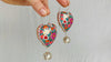 Alebrije Heart Earrings. Sterling Silver. Atelier Aadya - Aadya Bazaar