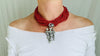 Milagro Necklace. Coral & Sterling Silver. Mexico. - Aadya Bazaar